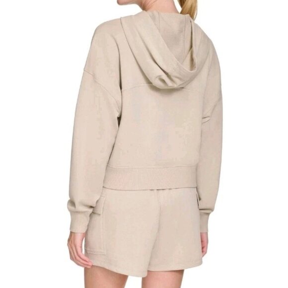 DKNY Women's Terry Zip Front Jacket Size XL /cream NWT - Picture 2 of 7